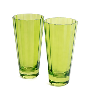 Estelle Colored Sunday High Balls - Set of 2 {Forest Green}