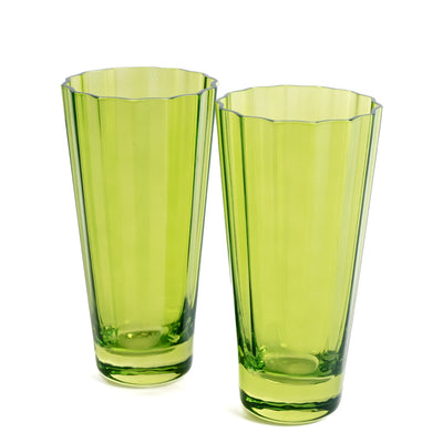 Estelle Colored Sunday High Balls - Set of 2 {Forest Green}