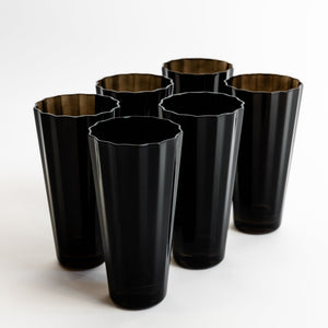 Estelle Colored Sunday High Balls - Set of 6 {Black}