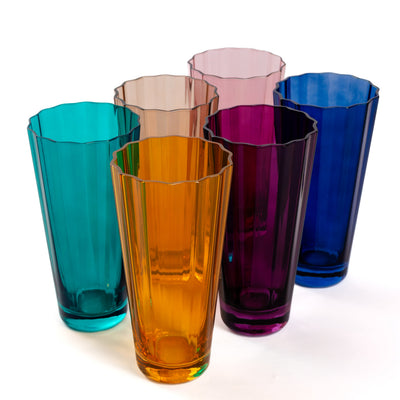 Estelle Colored Sunday High Balls - Set of 6 {Fall Mixed Set}