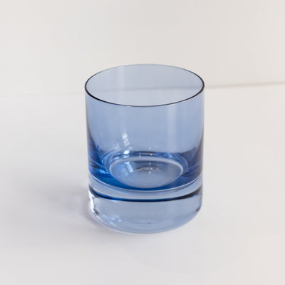 Estelle Colored Rocks Glass - Set of 6 {Cobalt Blue}