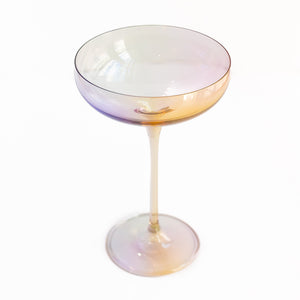 Estelle Colored Champagne Coupe Stemware - Set of 2 {Iridescent}