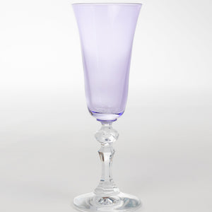 Estelle Colored Regal Flute With Clear Stem - Set of 2 {Lavender}