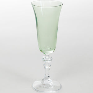Estelle Colored Regal Flute With Clear Stem - Set of 6 {Mint Green}