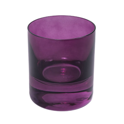 Estelle Colored Rocks Glass - Set of 2 {Amethyst}