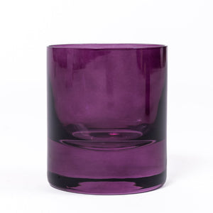 Estelle Colored Rocks Glass - Set of 2 {Amethyst}