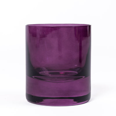 Estelle Colored Rocks Glass - Set of 2 {Amethyst}