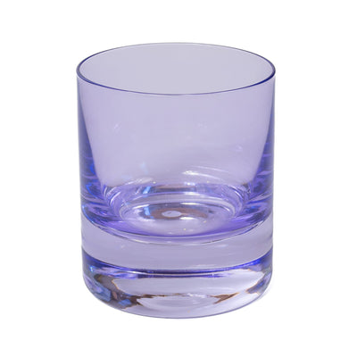 Estelle Colored Rocks Glass - Set of 6 {Lavender}
