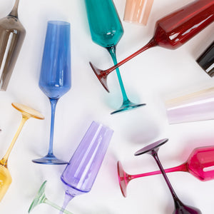 Estelle Colored Champagne Flute - Set of 6 {Mystery Box}