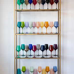Estelle Colored Wine Stemware - Set of 6 {Custom Set}