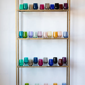 Estelle Colored Wine Stemless - Set of 6 {Custom Set}