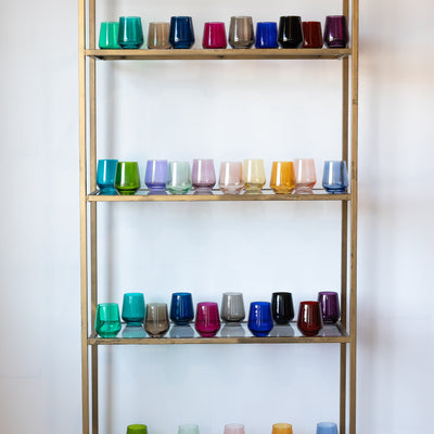 Estelle Colored Wine Stemless - Set of 6 {Custom Set}