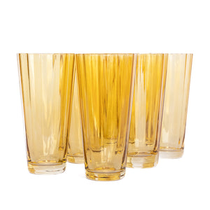 Estelle Colored Sunday High Balls - Set of 6 {Yellow}