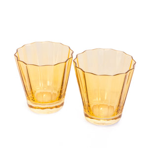 Estelle Colored Sunday Low Balls - Set of 2 {Yellow}