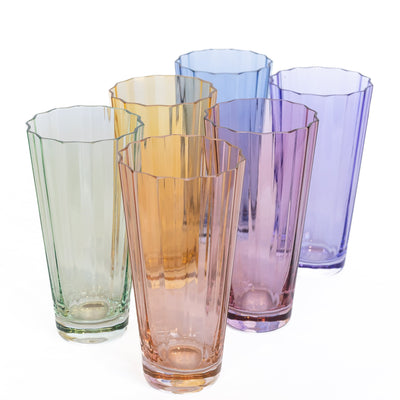 Estelle Colored Sunday High Balls - Set of 6 {Pastel Mixed Set}
