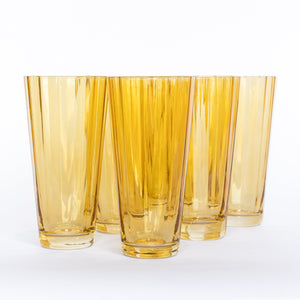 Estelle Colored Sunday High Balls - Set of 6 {Yellow}