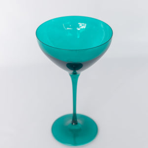 Estelle Colored Martini Glass - Set of 2 {Emerald Green}
