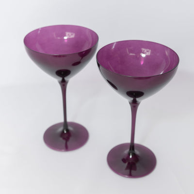 Estelle Colored Martini Glass - Set of 2 {Amethyst}