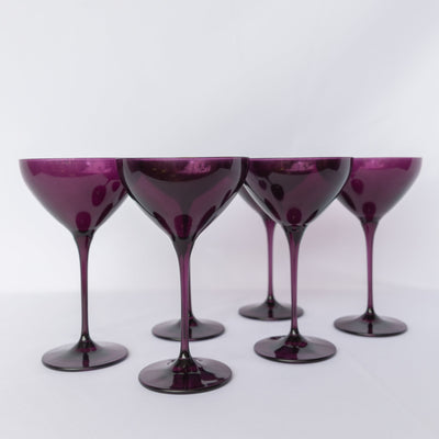 Estelle Colored Martini Glass - Set of 6 {Amethyst}