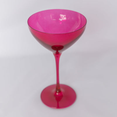 Estelle Colored Martini Glass - Set of 6 {Viva Magenta (Our Fuchsia)}