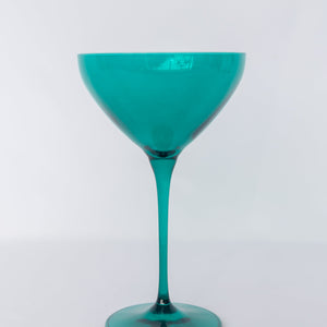 Estelle Colored Martini Glass - Set of 2 {Emerald Green}