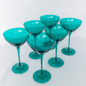 Estelle Colored Martini Glass - Set of 6 {Emerald Green}