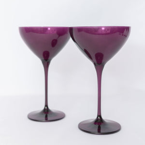 Estelle Colored Martini Glass - Set of 2 {Amethyst}
