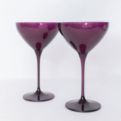 Estelle Colored Martini Glass - Set of 2 {Amethyst}