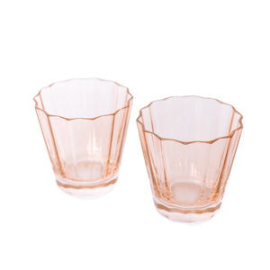 Estelle Colored Sunday Low Balls - Set of 2 {Blush Pink}