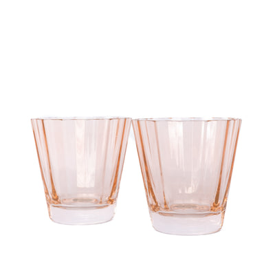 Estelle Colored Sunday Low Balls - Set of 2 {Blush Pink}