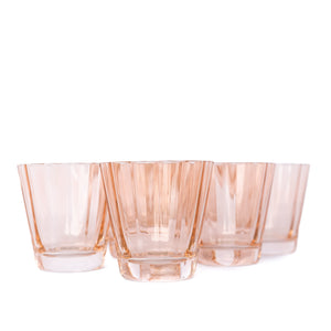 Estelle Colored Sunday Low Balls - Set of 6 {Blush Pink}