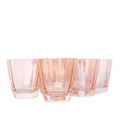 Estelle Colored Sunday Low Balls - Set of 6 {Blush Pink}