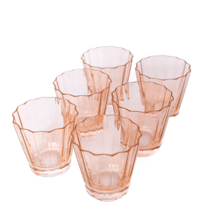 Estelle Colored Sunday Low Balls - Set of 6 {Blush Pink}