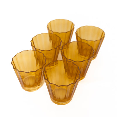Estelle Colored Sunday Low Balls - Set of 6 {Butterscotch}