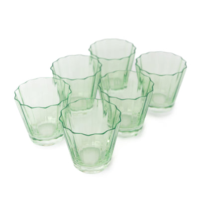 Estelle Colored Sunday Low Balls - Set of 6 {Mint Green}