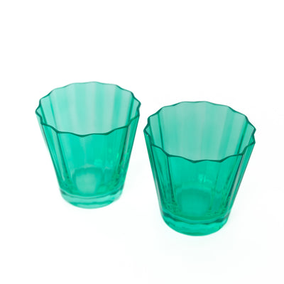 Estelle Colored Sunday Low Balls - Set of 2 {Kelly Green}