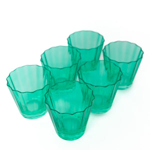 Estelle Colored Sunday Low Balls - Set of 6 {Kelly Green}
