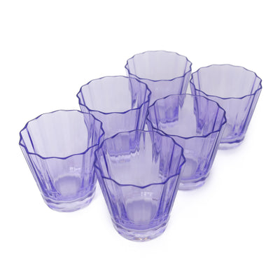 Estelle Colored Sunday Low Balls - Set of 6 {Lavender}