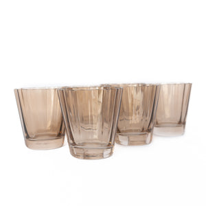 Estelle Colored Sunday Low Balls - Set of 6 {Mocha Mousse (Our Amber Smoke)}