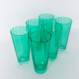 Estelle Colored Sunday High Balls - Set of 6 {Kelly Green}