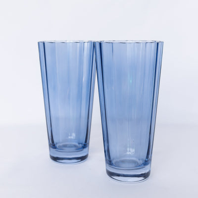 Estelle Colored Sunday High Balls - Set of 2 {Cobalt Blue}