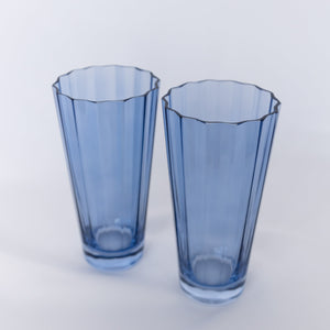 Estelle Colored Sunday High Balls - Set of 2 {Cobalt Blue}