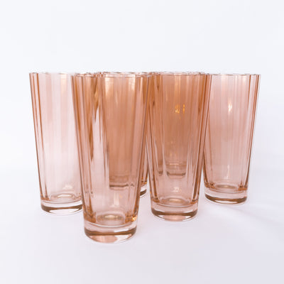 Estelle Colored Sunday High Balls - Set of 6 {Blush Pink}