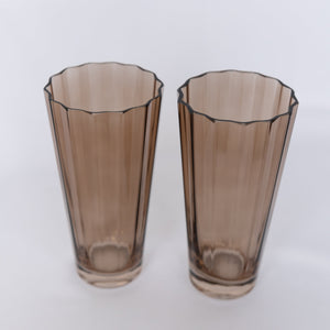 Estelle Colored Sunday High Balls - Set of 2 {Mocha Mousse (Our Amber Smoke)}