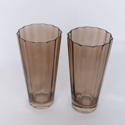 Estelle Colored Sunday High Balls - Set of 2 {Mocha Mousse (Our Amber Smoke)}