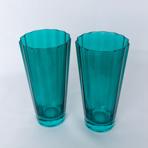 Estelle Colored Sunday High Balls - Set of 2 {Emerald Green}
