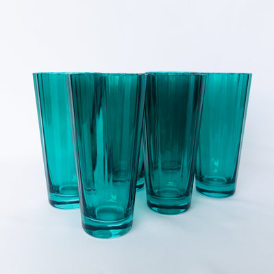 Estelle Colored Sunday High Balls - Set of 6 {Emerald Green}