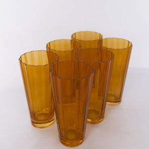 Estelle Colored Sunday High Balls - Set of 6 {Butterscotch}