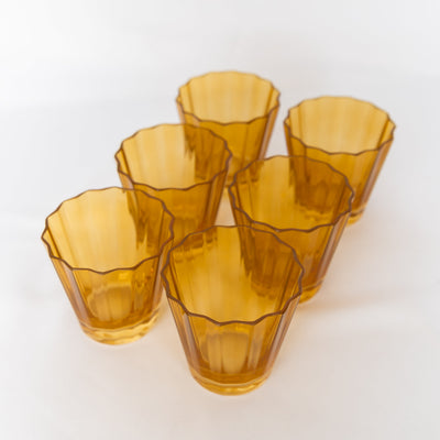Estelle Colored Sunday Low Balls - Set of 6 {Butterscotch}