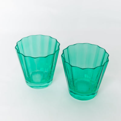 Estelle Colored Sunday Low Balls - Set of 2 {Kelly Green}